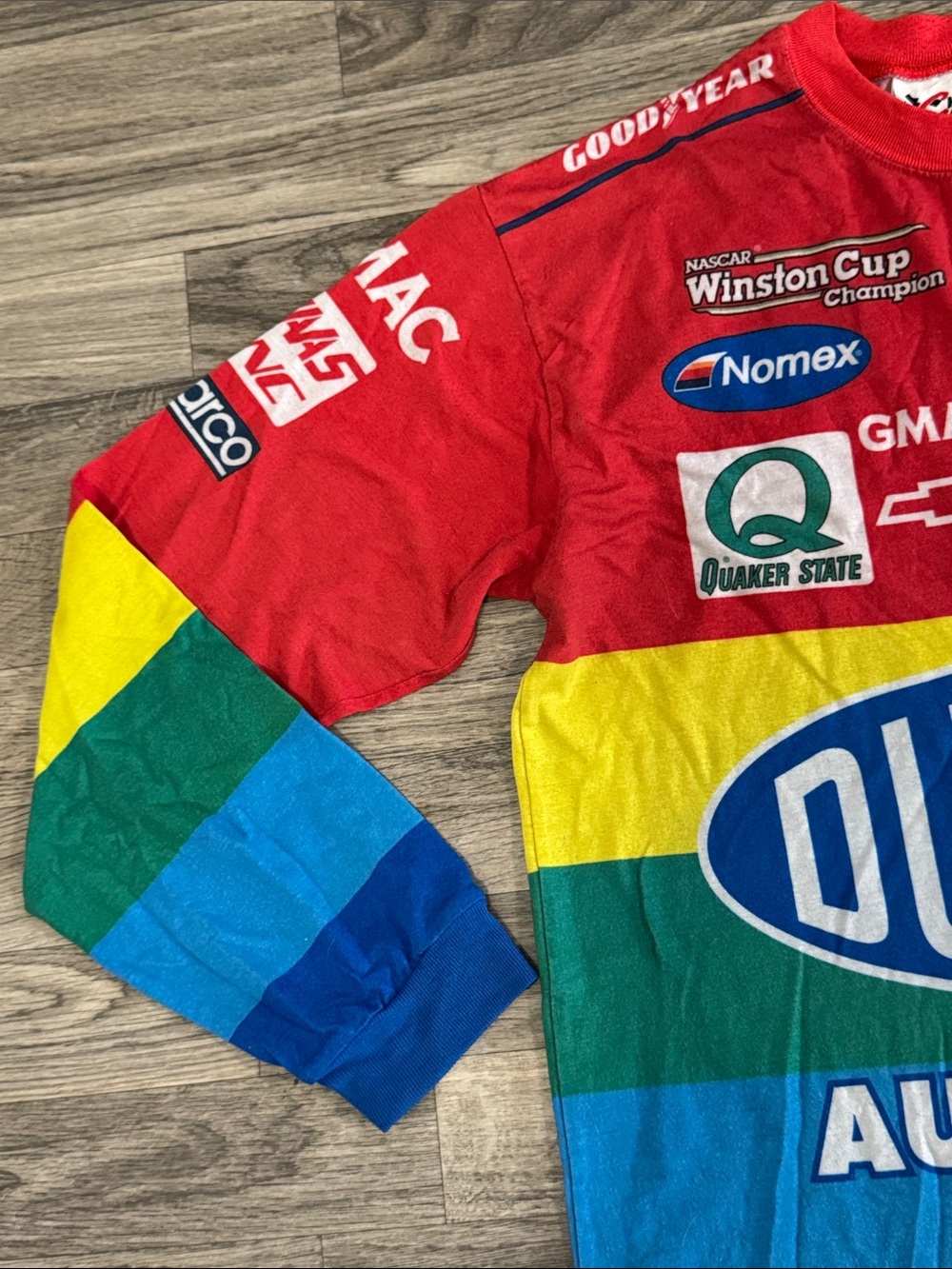 Vintage 90’s Chase Authentics Jeff Gordon NASCAR long sleeve shirt men’s sz L - Picture 2 of 15